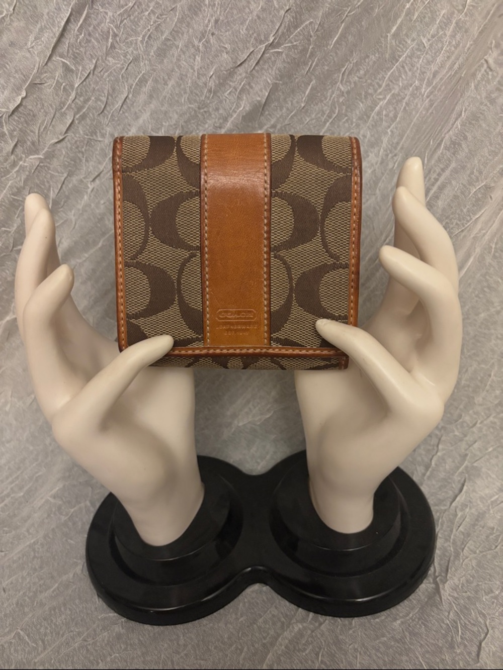 Coach Signature Bifold Compact Wallet